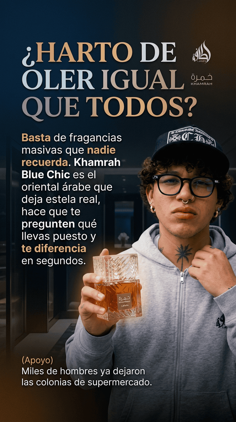 Khamrah Blue Chic Perfume Sexy Men - BY BEELE