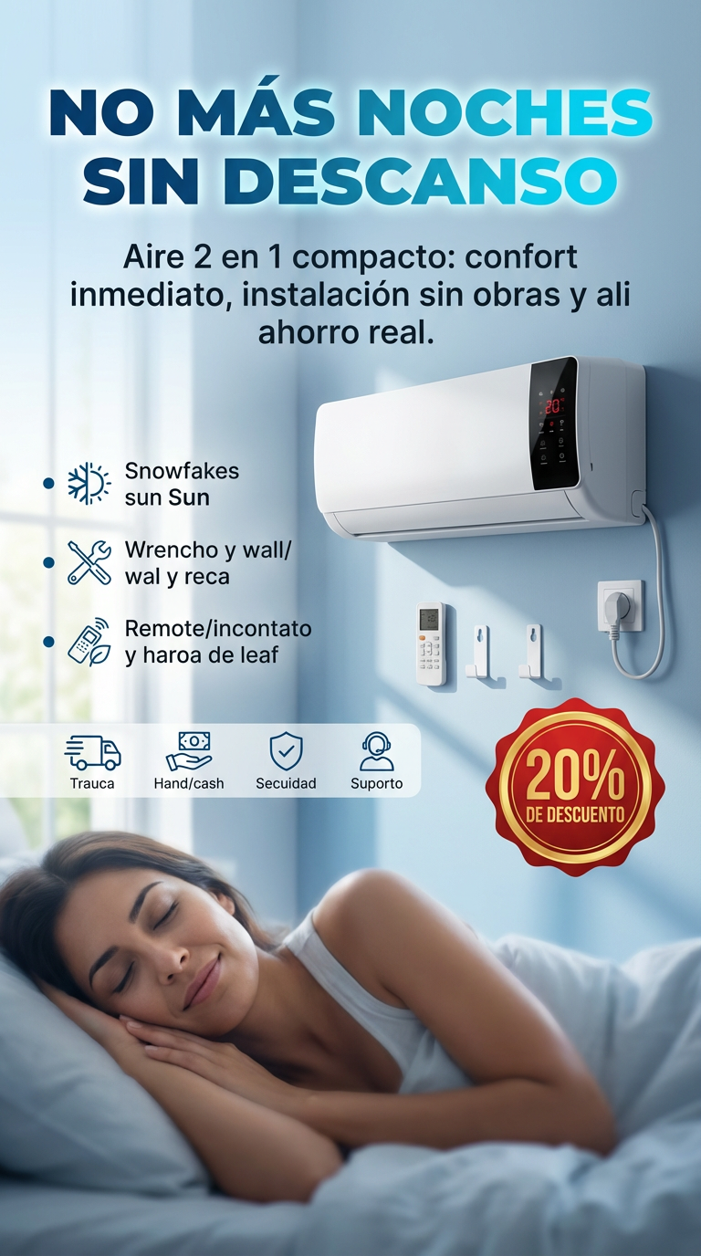 Aire Acondicionado Portatil de Pared